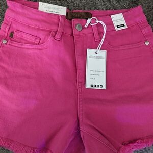 Judy Blue Pink High Waist Denim Shorts